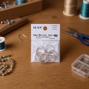 Anillos de Salto Ilan Color Plata 20mm 12 Piezas Suministros para Manualidades - Product Image 2
