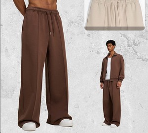 Pantalones Deportivos Anchos y Transpirables de Otoño/Invierno ODM, Pantalones Casuales de Marca de Moda Personalizados de Alta Gama para Parejas Románticas - Product Image 3
