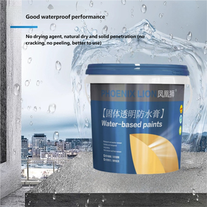 <span class=keywords><strong>Pasta</strong></span> Impermeabilizante Transparente Sólida Phoenix Lion, Anti-Fugas para Baño, Cocina, Balcón, Paredes Exteriores, Aplicación con Brocha - Product Image 1