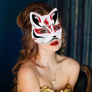 Máscaras de Papel con Pedrería, Máscaras Blancas de Mascarada para Gatos, Máscaras Completas para la Cara, <span class=keywords><strong>en</strong></span> Blanco para Proyectos Artísticos, Teatro, Halloween, Cosplay, Aula - Product Image 4