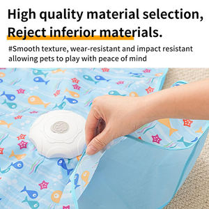 Jouet interactif rechargeable en plastique pour chat, motif dessin animé, avec plumes mobiles dissimulées, activé par le toucher, pour jeu de cache-cache - Product Image 4