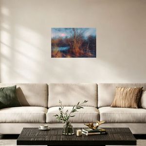 Autumn Tree Landscape <b>Canvas</b> Print Rectangle Contemporary Wall Art No <b>Frame</b> Scenic Design Handmade Medium Size - Product Image 3