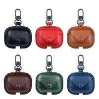Estuche de Cuero de Alta Calidad para Auriculares Apple Airpods Pro 2 3, Funda Protectora de Cuero, Anti-Caídas, Resistente a Impactos