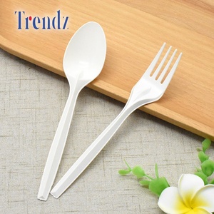 Trendz طقم أدوات مائدة ملعقة قابلة للتحلل البيولوجي قابلة للتحلل صديقة للبيئة Pla Fork طقم أدوات مائدة - Product Image 1