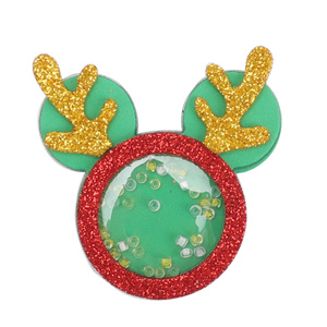 Craft Custom Series Glitter Shaker resina creativa <span class=keywords><strong>Mickey</strong></span> para DIY lazos accesorio Decoración - Product Image 1
