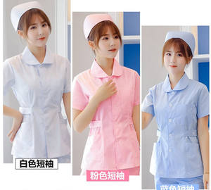 Uniformes de enfermera Unisex de manga larga personalizados, ropa de trabajo de cuello redondo de manga corta, uniformes de médico, uniformes de hospital - Product Image 4