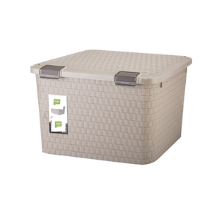 Rattan bathroom clothes storage boxes for kids with wheels