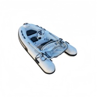 Bateau de pêche semi-rigide Norvège 10FT Mini Rib300 avec coque en fibre de verre et flotteurs Orca Hypalon/PVC