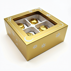 Tùy chỉnh sang trọng hộp quà tặng khay nhựa sô cô la bánh ngọt tráng miệng bánh Bánh hộp bánh mì kẹo ngọt hộp bao bì với Ribbon Bow - Product Image 3