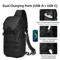 Nouveau sac de poitrine pour homme, sac tactique à bandoulière, sac de sport imperméable pour l'extérieur, sac à dos décontracté de grande capacité