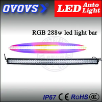 OVOVS Autres accessoires automobiles Barre lumineuse LED RGB 288w 50 pouces Barre lumineuse de travail LED tout-terrain pour bateau véhicule