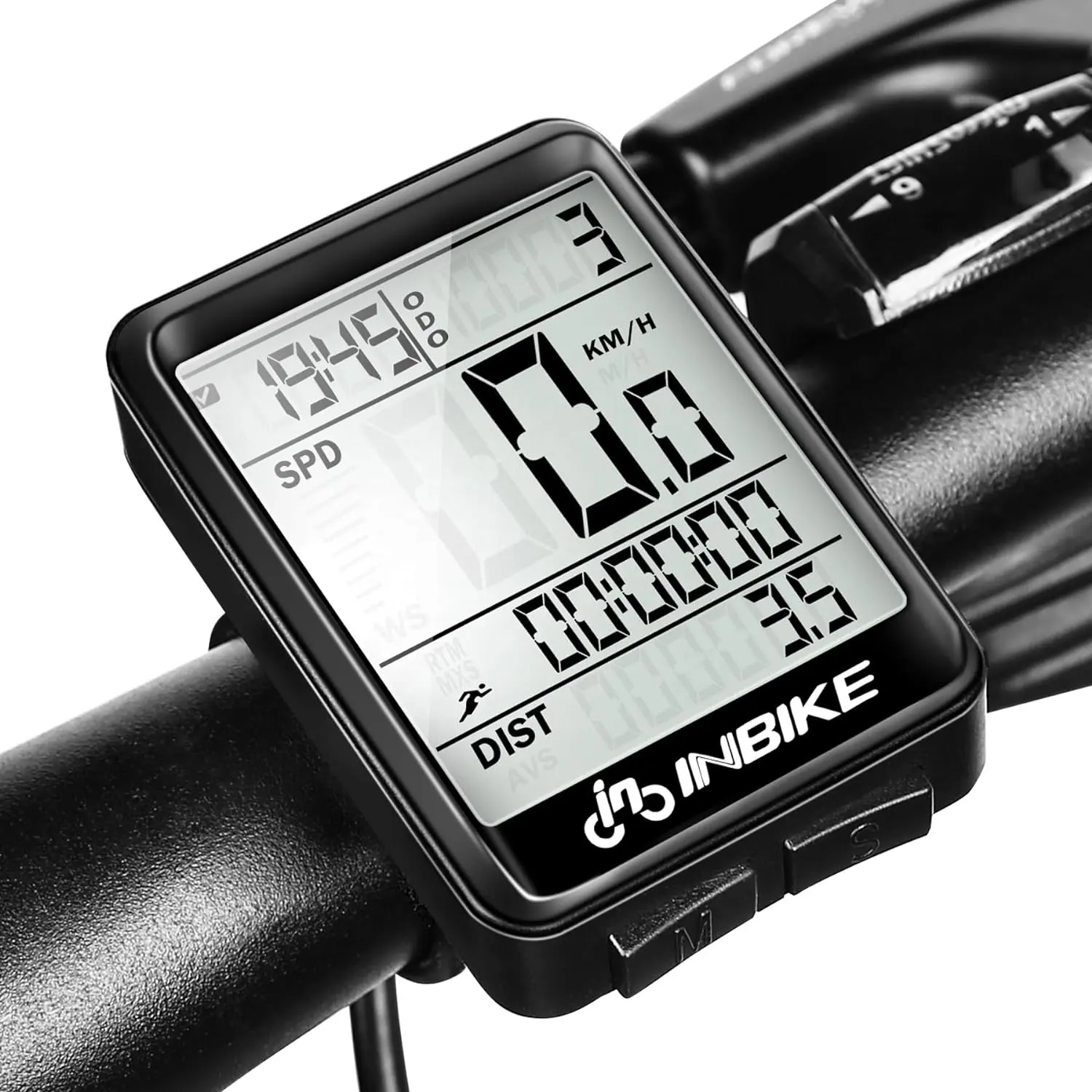 INBIKE LCD Display Waterproof EU Instructions Bike Computer Wireless Speedometer Bicycle Speedometer Wireless Bicycle Computer