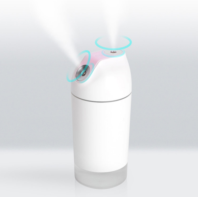 480ml Rechargeable Cordless Portable Mini Ultrasonic Humidifier 5V Battery Household Car Hotel Outdoor USB Humidity Control