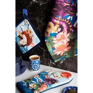 Portapentole Excelsa Fuji in Cotone 20x20 Cm Multicolore, Guanto da Forno - Product Image 3