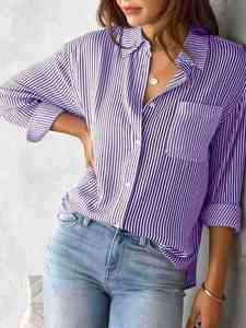 I-0616 Camiseta sin Mangas para Mujer, Estilo Vintage, Casual, para Primavera, Verano y Otoño, Cuello en V, Satén, Ecológica, Transpirable, Poliéster/Algodón - Product Image 6