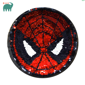 Patchs de broderie en chenille en forme de cœur de haute qualité personnalisés Patch de perles de paillettes réversibles pour vêtements et chapeaux - Product Image 3