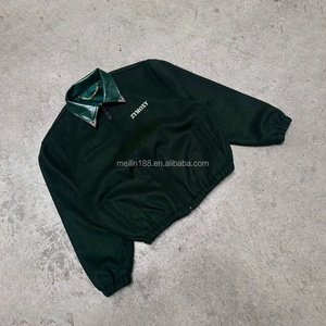 Fashion Custom High Quality <b>Suede</b> <b>Jacket</b> for Men Wear Vintage Leather Collar Zipper Coat Boxy <b>Suede</b> Fabric <b>Jacket</b> Design - Product Image 2