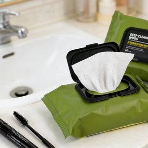 Lingettes démaquillantes en tissu non tissé doux, hypoallergéniques et adaptées pour <span class=keywords><strong>le</strong></span> <span class=keywords><strong>visage</strong></span> et les mains - Product Image 1