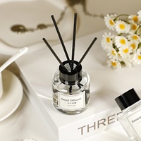 Diffuseurs à roseaux en verre 50 ml – Ensembles d'aromathérapie domestique à longue durée de vie, parfum d'huiles essentielles, non inflammable, non toxique, sans alcool