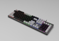 Teclado mecánico Acer OKW212 de 104 teclas, con todas las teclas antiescáner, 15 efectos de iluminación RGB, cable blindado magn
