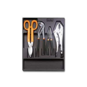 BETA - 024240144 Bandeja termoformada dura con alicates y tijeras (4 Uds.) -EAN 8054809150895 OTROS CONJUNTOS DE HERRAMIENTAS - Product Image 1