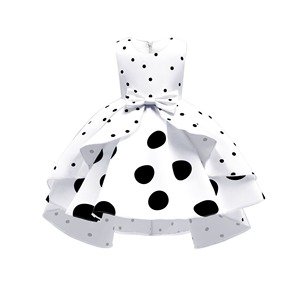 Vestito da bambina musulmana a pois retrò, modello principessa, per matrimoni e compleanni, molto venduto, C0094 - Product Image 1