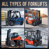 Harga Terjangkau Forklift 3t 3.5t 4t 5t 4wd Tinggi Angkat 3m-7m Tiang Triplex Outdoor Side Shifter Forklift Cina Ekspor ke 136+ Negara