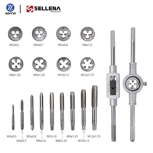 Juego de grifos y troqueles de acero HSS/ALLOY, sistema métrico, dientes finos y gruesos, tornillo y Troquel con rosca fina y gruesa, acero de aleación - Product Image 5