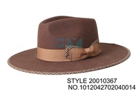 Nouvelle mode laine Fedora chapeau pour hommes rouge laine Fedora porc tarte crayon bord dur chapeaux haute qualité large bord Fedora chapeaux