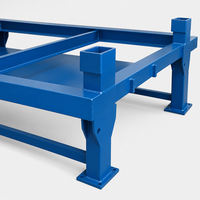 Crible vibrant beige sur mesure certifié ISO9001 avec goulotte de décharge rouge et cadre de support bleu pour la déshydratation minière