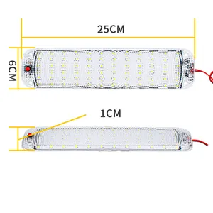 Siêu Sáng Xe tải dẫn ánh sáng 72 hạt RV Cab đọc 12-80V thân cây Bảng điều khiển ánh sáng cho xe đọc ánh sáng vận chuyển