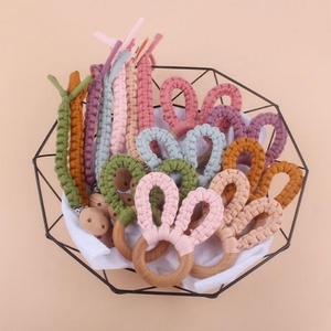 <span class=keywords><strong>Anneau</strong></span> <span class=keywords><strong>de</strong></span> <span class=keywords><strong>dentition</strong></span> écologique en bois <span class=keywords><strong>de</strong></span> hêtre pour bébé, jouet à mâcher avec oreilles <span class=keywords><strong>de</strong></span> <span class=keywords><strong>lapin</strong></span> en coton, sucette pour enfants, sans BPA - Product Image 5
