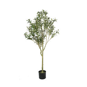 Tizen, árbol de paisaje personalizado, plantas artificiales decorativas, planta de bambú, olivo, árbol de Ficus, palo para exteriores, árboles grandes artificiales - Product Image 5