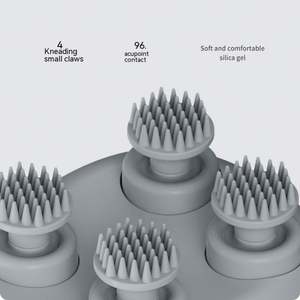 เครื่องนวดศีรษะแบบชาร์จไฟได้ กันน้ำ แบบมือถือ เครื่องนวดศีรษะแบบสั่น - Product Image 3