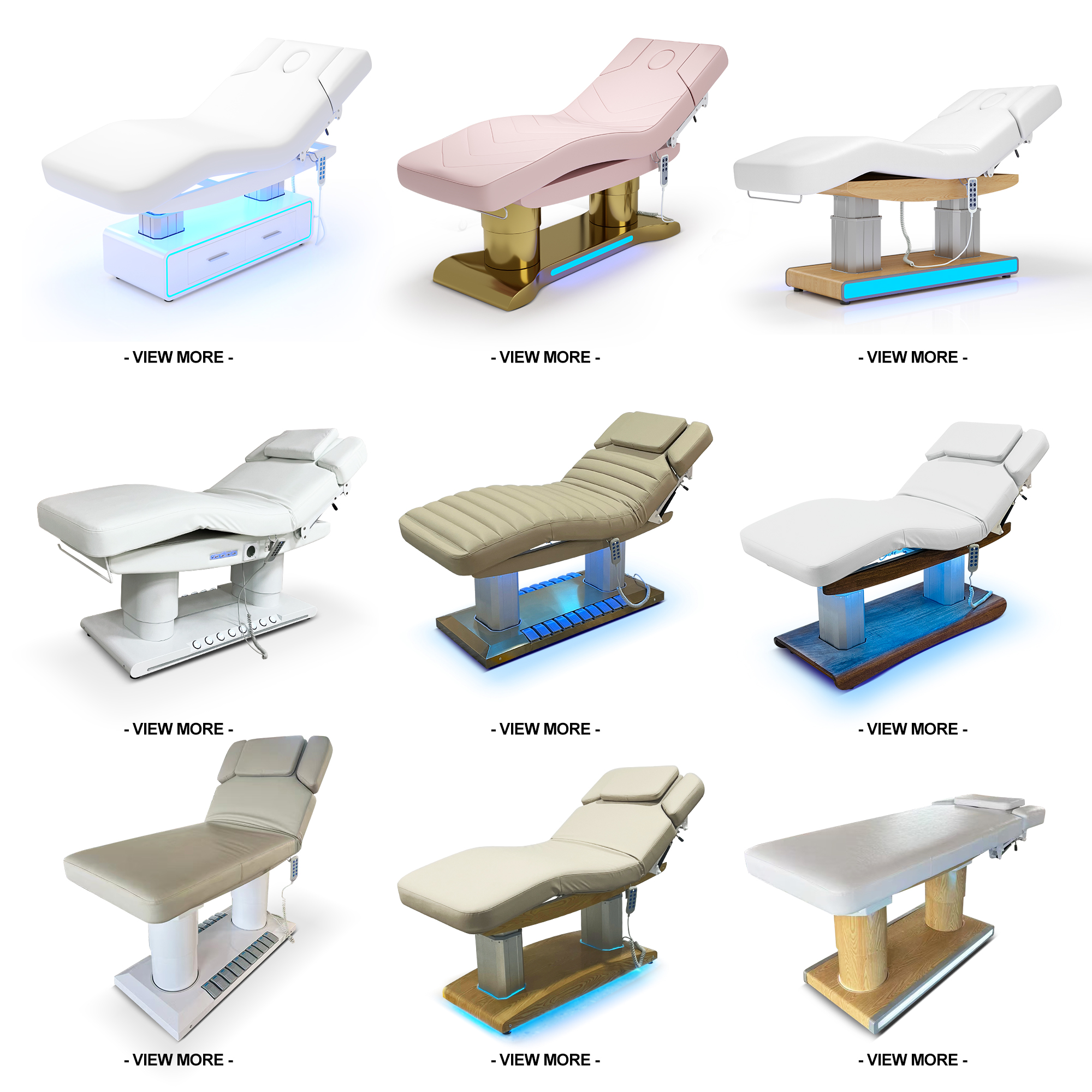 Double-Pillar Massage Bed