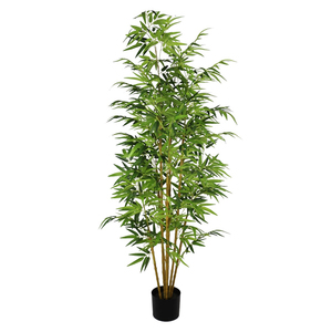 Haute Qualité Vert Bonsaï <span class=keywords><strong>Bambou</strong></span> Arbre Intérieur Décoratif Faux Plante Artificielle - Product Image 1