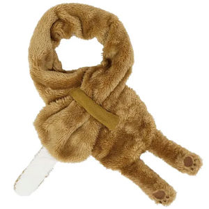 Vente chaude Mitaines d'hiver épaisses et chaudes en peluche confortables et mignonnes avec écharpe à oreilles d'ours - Product Image 3
