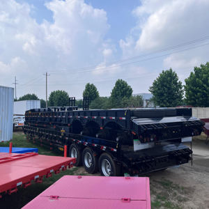 Venta barata Remolque <span class=keywords><strong>de</strong></span> camión <span class=keywords><strong>de</strong></span> <span class=keywords><strong>segunda</strong></span> <span class=keywords><strong>mano</strong></span> Remolques <span class=keywords><strong>de</strong></span> semirremolque <span class=keywords><strong>de</strong></span> plataforma plana <span class=keywords><strong>de</strong></span> 3 ejes Remolques <span class=keywords><strong>de</strong></span> plataforma con elevador <span class=keywords><strong>de</strong></span> contenedores - Product Image 3