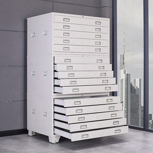 Trượt kế hoạch A0 A4 A3 lưu trữ đồ nội thất hiện đại phẳng bản đồ ngăn kéo văn phòng thép A1 Kích thước bản vẽ nộp hồ sơ Kim Loại tủ - Product Image 3