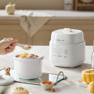 Olla eléctrica multifunción Bear de 1 litro con recipiente de cerámica para preparar comida para bebés, papillas y sopas en casa - Product Image 1