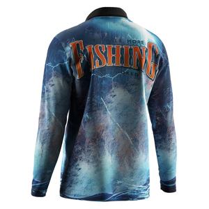 Polo de Manga Larga con Botones para Pesca y Caza, Protección Solar UPF50+, Costuras Triples Resistentes, Estampados Sublimados - Product Image 6