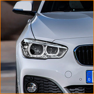 Phare de projecteur Bi-LED pour BMW Série 1 F20 F21 2015-2018, anneaux <span class=keywords><strong>halo</strong></span> Angel Eye Golden Eye, phare amélioré à double lentille - Product Image 4