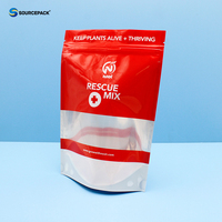 Sachet refermable personnalisé à fermeture éclair pour mélange de germination de plantes, coco, perlite, support de culture, emballage