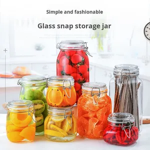 Barattolo di vetro ermetico da 17 once con elemento riscaldato piccolo contenitore per alimenti contenitore contenitore <span class=keywords><strong>cucina</strong></span> inscatolamento <span class=keywords><strong>Set</strong></span> di <span class=keywords><strong>barattoli</strong></span> di vetro - Product Image 1