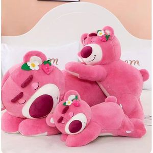 Peluche Ours Fraise Rose Écologique, Mignonne Poupée en Peluche Dessin Animé, Coussin Cadeau pour Petite Amie - Product Image 3