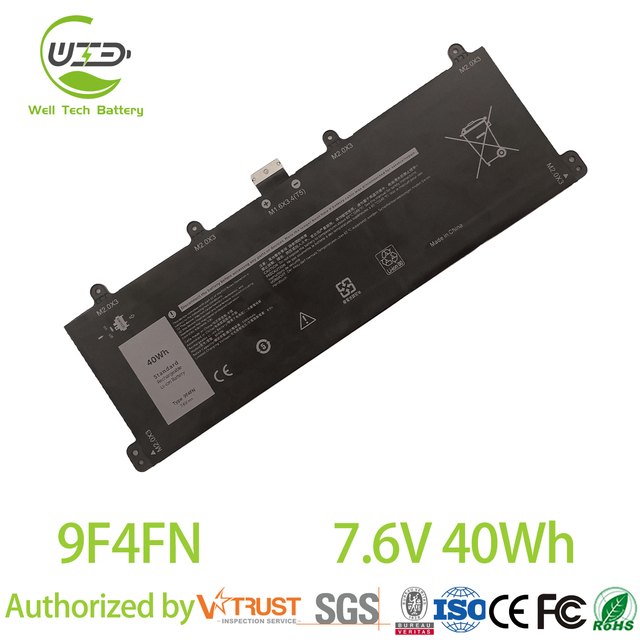 Replacement 9F4FN 2VKW9 Laptop Battery for Dell Latitude 7320 2-in-1 3420 Series 7.6V 40WH/5000mAh