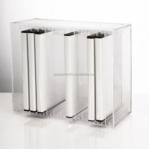 Soporte de almacenamiento de discos de vinilo acrílico Tiers Soporte de almacenamiento de discos de vinilo acrílico Soporte organizador de CD de acrílico transparente para álbumes - Product Image 5