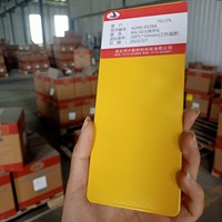 Peinture en poudre électrostatique polyester époxy lisse jaune brillant moyen RAL1023 pour produits métalliques, application par pulvérisation, intérieur/extérieur