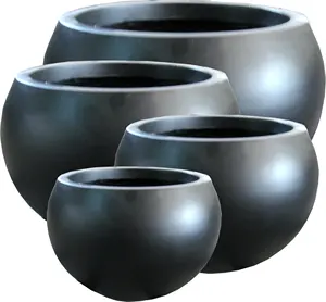 Garden Home Outdoor Indoor Planter Hot Selling 2020 Classic Ronde Pot Frp Bloem Urn Voor Tafel Top En Hotels Of woningen