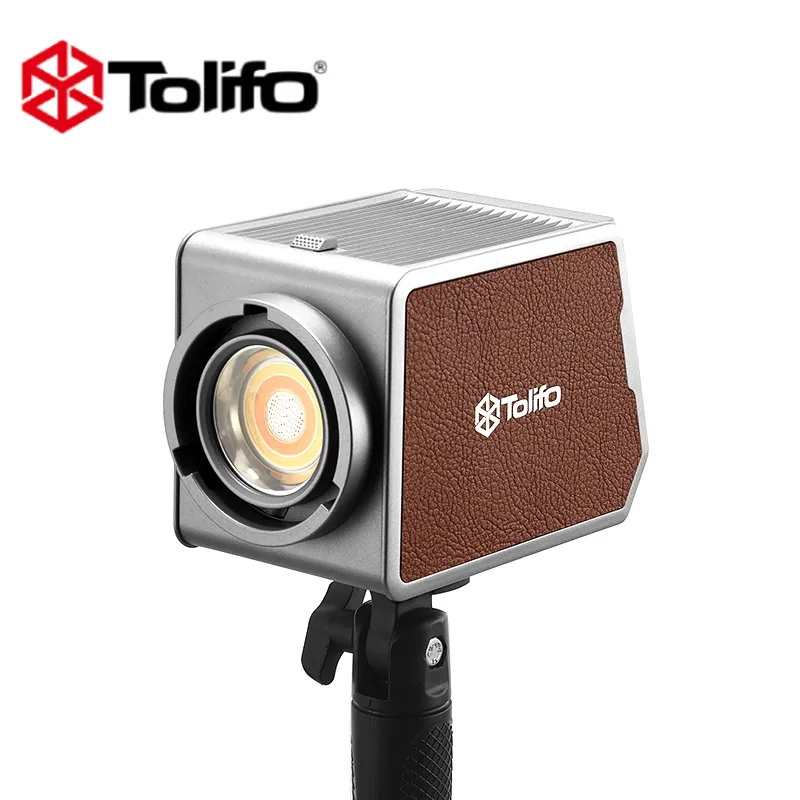 TOLIFO PL-100RGB LED RGB 100W, lampu Video LED COB portabel pencahayaan berkelanjutan untuk pembuat konten Vlogger Video, pemotretan